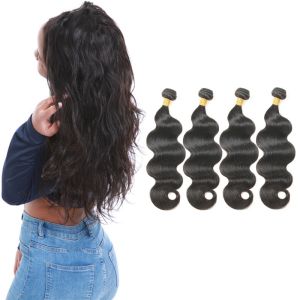 Buy cheap 8A Unprocessed Healthy Body Wave Weave Hair 16 Inch 4 Bundles No Tangle from wholesalers