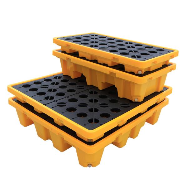 Quality Heavy Duty Plastic Spill Pallets 1 Drum Spill Containment Pallet for sale