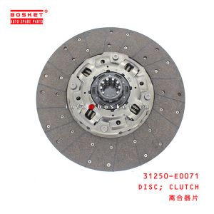 Buy cheap 31250-E0071 Clutch Disc Suitable for ISUZU HINO E13C from wholesalers