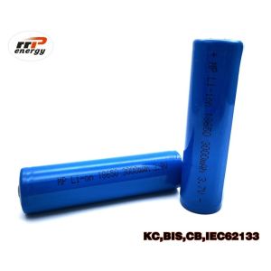 Buy cheap 2500mAh 3.7V Lithium Ion Rechargeable Batteries INR18650 For Digital Products from wholesalers