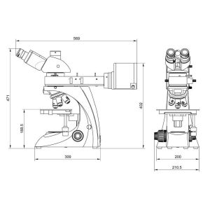 Buy cheap 50X 1000X Binocular Optical Metallurgical Microscope Tinocular Bright Dark Field from wholesalers