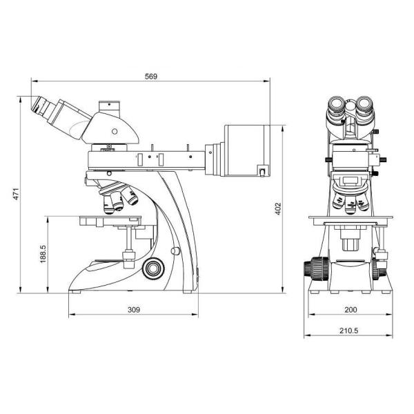 50X 1000X Binocular Optical Metallurgical Microscope Tinocular Bright Dark Field