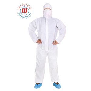 EN14126 PP PE Medical Isolation Gowns Personal Protective Hospital Isolation