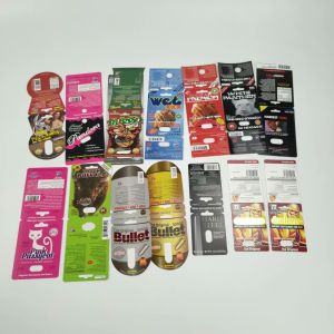 Buy cheap Gravnre Printing RHINO 3D Plastic Blister Pill Card With Bullets from wholesalers