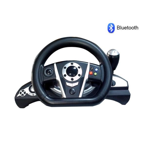 Quality Bluetooth PC / P3 Racing Video Game Steering Wheel With Rubber Hand Grip for sale
