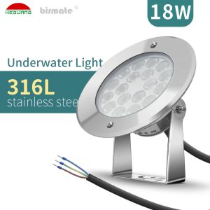 Buy cheap SS316L Swimming Pool Light 18W Waterproof 6500K White Color IP68 from wholesalers