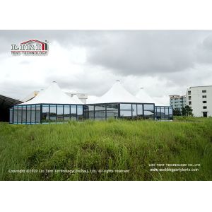 Buy cheap Luxury Glamping 12M Hexagonal Modular Tent With Glass Wall from wholesalers