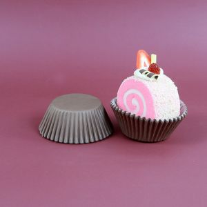 Buy cheap DIY Baking Tools wholesale price Muffin Cases Mold Baking Cake Mould Brown Color Cupcake Cup disposable from wholesalers