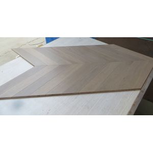 Buy cheap Smoked Russian Oak Engineered Wood Chevron Flooring Indoor Grade A/B from wholesalers