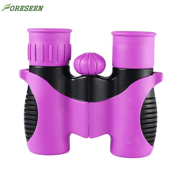 Foreseen Mini Kids Binoculars Telescopes 8X Optical Magnification Purple Color