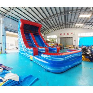 TUV Kids Outdoor Inflatable Water Slides Quadruple Stitching