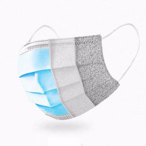 Polyethylene 3 Ply Nonwoven Earloop Face Mask Dust Filter Mouth Cover Disposable