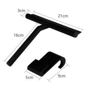 Bathroom Silicone Window Squeegee Clean Wiper With Handle