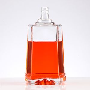Buy cheap Transparent 500ml Beauty Wine Glass Bottle with Unique Design and Cork Sealing Type from wholesalers