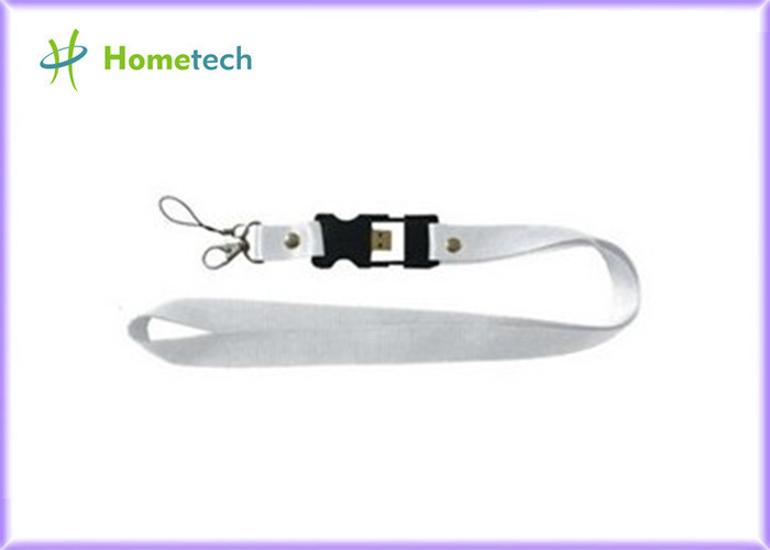 Quality White Customize Lanyard USB Flash Drives High Capacity File Transfer for sale Buy cheap White Customize Lanyard USB Flash Drives High Capacity File Transfer product