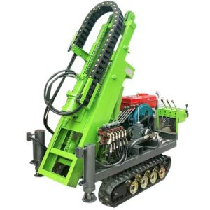 Buy cheap Small Rubber Crawler Solar Pile Driver Single Pump 1m - 30m Borehole Depth from wholesalers