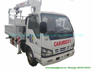 Brand Japan Crane Truck with Bucket Lift for Electric Companies with I. S. U. Z. U Engine 4kh1