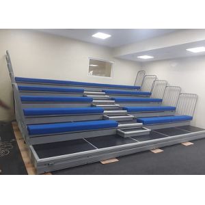 Buy cheap School Sport Hall Retractable Seating With Upholstered Bench Seating from wholesalers