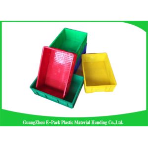 Logistics Packaging Plastic Storage Trays Recycle Stackable For Warehousing