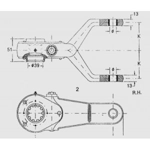 Buy cheap scania spare parts 276517 manual slack adjuster of break system from wholesalers