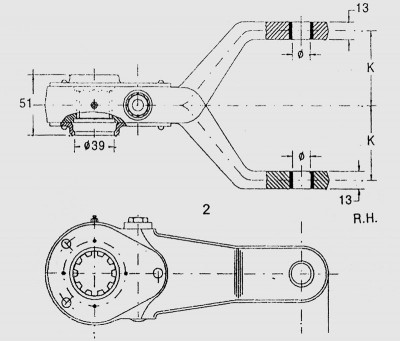 Buy cheap scania spare parts 276517 manual slack adjuster of break system from wholesalers
