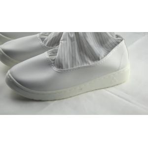 Buy cheap Antistatic esd cleanroom pvc workshop booties working safety long boots for food industry from wholesalers
