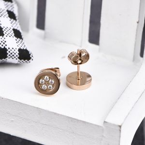 Buy cheap High Quality Rose Gold Plated Round Shape CZ Stud Earring Body Piercing Jewelry Earrings from wholesalers