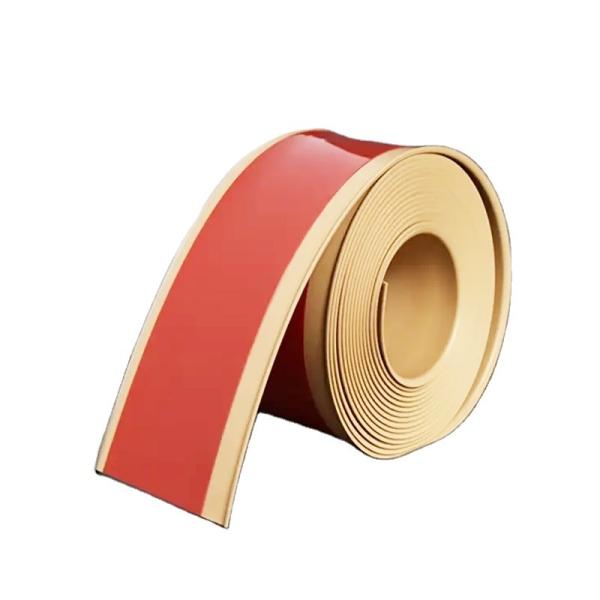Quality Vinyl PVC Stick Baseboard Trim with ISO9001 and TPR Material for sale