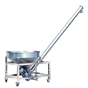 China Multi-purpose Stainless Steel Spiral Conveyor Feeder For Food Powder Salt Powder And Ice Transportation on sale