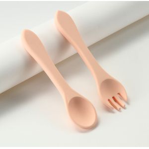 Buy cheap Custom Silicone Forks And Spoons , Silicone Baby Food Set For Toddler Weaning Training from wholesalers