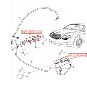 For Bentley Continental Gt Gtc Flying Spur 2004-2011 Left & Right Headlight