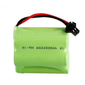 5 Cell 6V Nimh Rechargeable Battery Pack 2400mAh Apply To Emergency Light