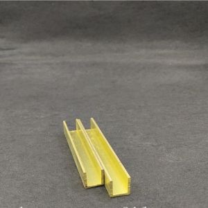 Glass Edging C36000 U Shaped Channel Metal With Polished Surface