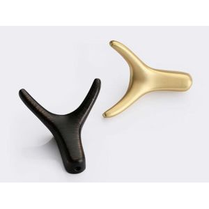 Buy cheap Simple Modern Chrome Cloth Hanging Hooks Wall Mounted Adjustable Hat Holder Zinc Gold Cap Holder from wholesalers