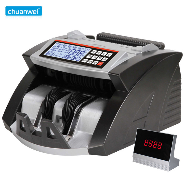 Quality Back Loading Money Counting Bill Counter Machines AL-6000 INR With Fake Note Detector  LCD for sale Buy cheap Back Loading Money Counting Bill Counter Machines AL-6000 INR With Fake Note Detector  LCD product