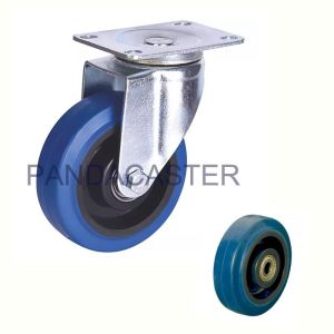 Buy cheap Blue Elastic Rubber Top Plate Swivel Casters Wheels / Polypropylene Casters from wholesalers