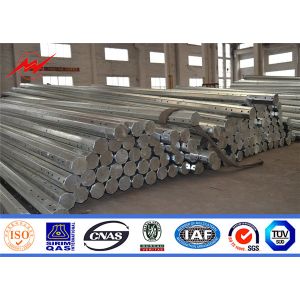 China 33kv 60ft Electric Suspension Poles Hot Dip Galvanized Surface Treatment on sale