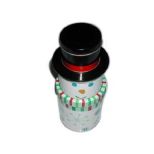 Buy cheap Personalized Christmas Packaging Boxes Metal Material , Snowman Storage Box from wholesalers