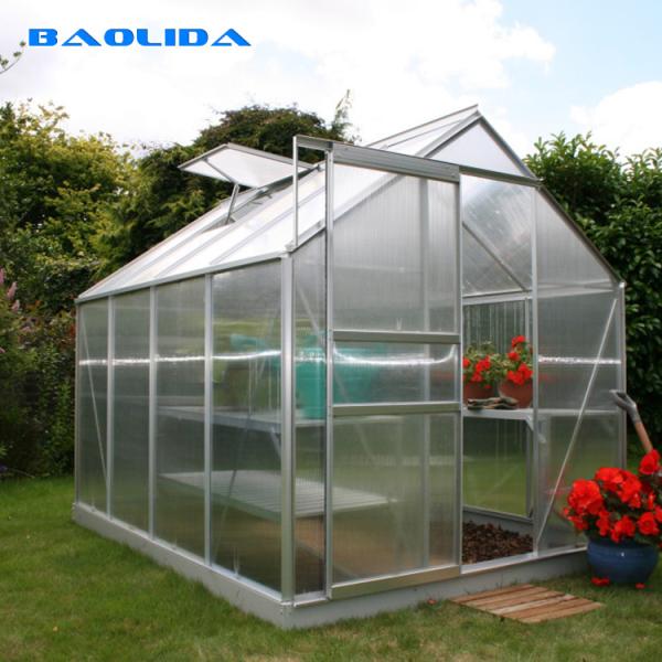 Quality Garden Greenhouse Tent / PC Sheet Greenhouse Metal Structure Effective for sale