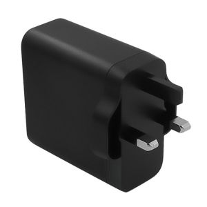 45W Multi-Port Charger 3x PD USB-C 1x QC USB-A Space-Saving Foldable Plug for UK