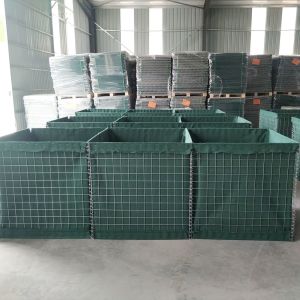 Hot Galvanized Bastion Barrier Mesh Welded Military Defensive Hesco Boxes With