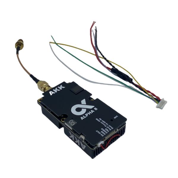 AKK 8W VTX Alpha8 Wireless Video Transmitter 80CH 5.8G 8W 5W 3W 1W Power Support