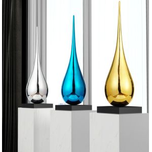 Buy cheap Furnishing Decorative Metal Sculptures Craft Custom Water Drop Sculpture from wholesalers