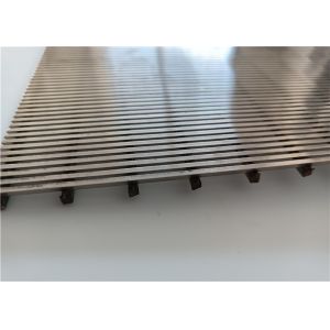 Flat Surface 4*7 Mm Welded Wedge Wire Screen For Screw Press Separator