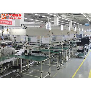 Buy cheap Belt Type Assembly Line Conveyor Attached Independent Working Tables For Electronics from wholesalers
