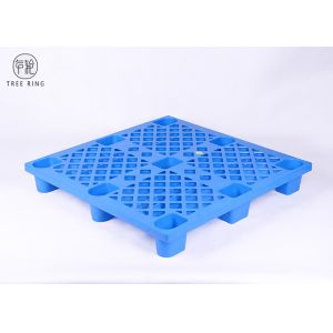 Buy cheap Lightweight Nestable HDPE Plastic Pallets With 9 Legs And Open Deck P1010 4 Sides from wholesalers