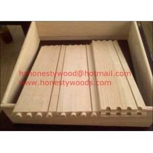 Buy cheap Paulownia drawer sides and backs, Paulownia drawer component. Dovetail groove product