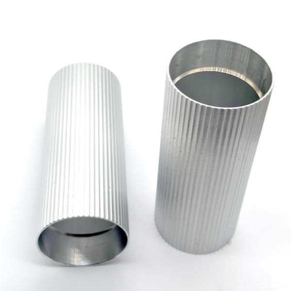 Quality Custom CNC Machined Aluminum Knurled Cylinder Tube for sale