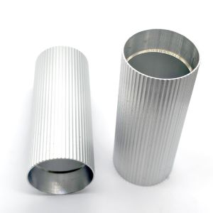 Buy cheap Custom CNC Machined Aluminum Knurled Cylinder Tube from wholesalers