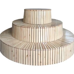 Buy cheap Haoyida 2900*450mm Backless Wooden Round Tree Bench from wholesalers